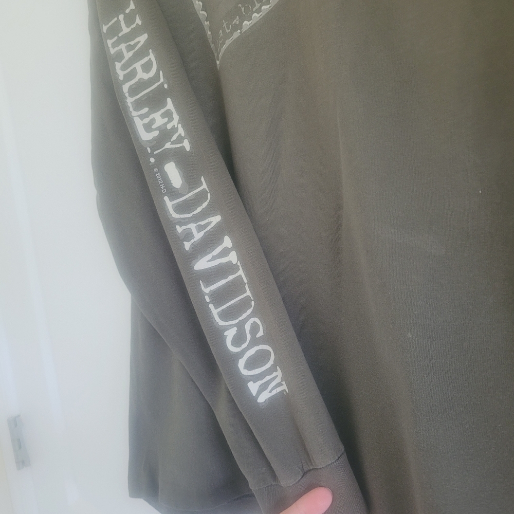 Harley-Davidson Brown Long Sleeve Cherokee North Carolina Shirt - Picture 2 of 3